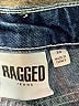 Ragged Graphic Blue Denim Shorts Size 34 waist - photo 3