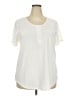 Unbranded Ivory Short Sleeve Top Size 2X - photo 1