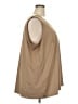 Catherines Tan Sleeveless Blouse Size 3X - photo 4