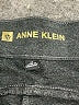 Anne Klein Chevron-herringbone Black Dress Pants Size M - photo 4