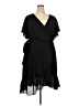 City Chic 100% Polyester Black Cocktail Dress Size 24 Plus (XXL) - photo 1