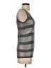Tory Burch Stripes Silver Long Sleeve Blouse Size XS - photo 4