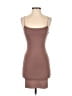 Zara Solid Brown Cocktail Dress Size S - photo 1