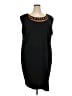 Assorted Brands Graphic Black Cocktail Dress Size 24 - photo 1