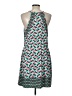 Kaari Blue Print Teal Casual Dress Size L - photo 2