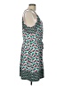 Kaari Blue Print Teal Casual Dress Size L - photo 4