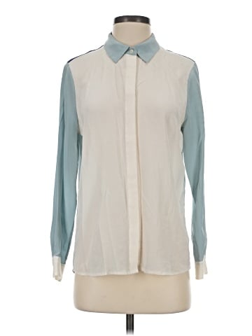 Pure Collection Long Sleeve Silk Top (view 1)