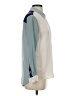 Pure Collection 100% Silk Color Block Ivory Long Sleeve Silk Top Size 4 - photo 4