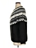 Talbots Chevron-herringbone Black Pullover Sweater Size XL - photo 5