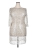 Kay Unger Animal Print Silver Cocktail Dress Size 18 - photo 1