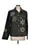 Keren Hart 100% Cotton Stars Green Denim Jacket Size L - photo 1
