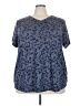 Tek Gear Paisley Blue Short Sleeve T-Shirt Size 3X - photo 1