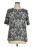 Ruby Rd. Silver Short Sleeve T-Shirt Size 1X - photo 1