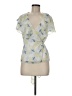 Ted Baker London 100% Polyester Blue Short Sleeve Blouse Size 8 (3) - photo 1