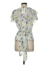 Ted Baker London 100% Polyester Blue Short Sleeve Blouse Size 8 (3) - photo 2