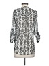 Bongo 100% Polyester Silver 3/4 Sleeve Blouse Size S - photo 2