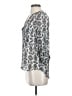 Bongo 100% Polyester Silver 3/4 Sleeve Blouse Size S - photo 5