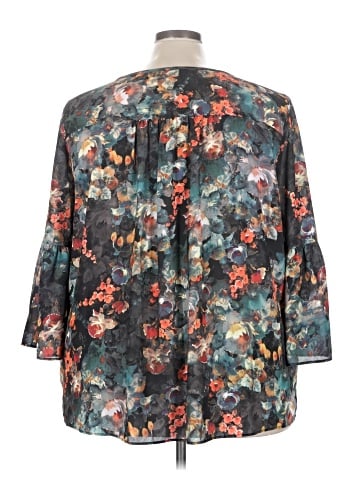 Boutique + 3/4 Sleeve Blouse (view 2)
