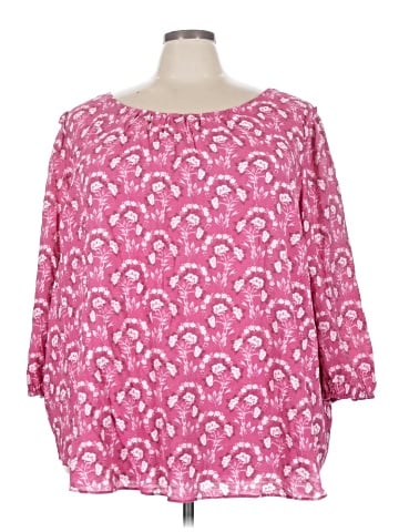 LC Lauren Conrad 3/4 Sleeve Blouse (view 1)