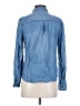 Maurices 100% Lyocell Blue Long Sleeve Button-Down Shirt Size S - photo 2