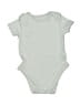George 100% Cotton Solid Gray Short Sleeve Onesie Size 9-12 mo - photo 1