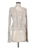 Free People Metallic Silver Pullover Sweater Size S - photo 1