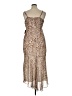 Express 100% Polyester Animal Print Brown Cocktail Dress Size XL - photo 2