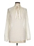 NYDJ 100% Polyester Polka Dots Ivory Long Sleeve Blouse Size M - photo 1