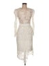 Chic Wish 100% Polyester Ivory Cocktail Dress Size M - photo 1