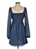 Forever 21 Solid Blue Casual Dress Size S - photo 2
