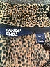 Lands' End 100% Polyester Animal Print Brown Pullover Sweater Size L (tall) - photo 7