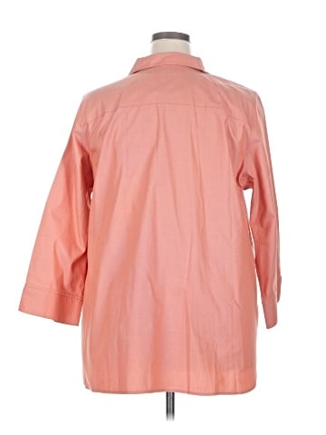 Foxcroft 3/4 Sleeve Button-Down Shirt (view 2)