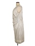 Betsy & Adam 100% Polyester Metallic Silver Cocktail Dress Size 16 - photo 5
