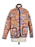 Fashion 100% Polyester Orange Cardigan Size M - photo 1