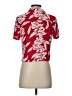 Volcom 100% Viscose Floral Red Short Sleeve Blouse Size XS - photo 2