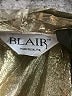 Blair Metallic Gold 3/4 Sleeve Button-Down Shirt Size L (estimated) - photo 7