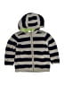Hanna Andersson Stripes Gray Zip Up Hoodie Size 100 cm / US 3-4 - photo 1
