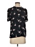 Fun2Fun Black Short Sleeve Blouse Size S - photo 1