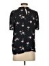 Fun2Fun Black Short Sleeve Blouse Size S - photo 2