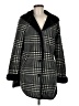 Ike Behar Houndstooth Black Coat Size M - photo 1