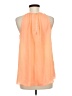 Do & Be 100% Polyester Orange Sleeveless Blouse Size M - photo 2