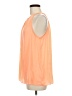 Do & Be 100% Polyester Orange Sleeveless Blouse Size M - photo 5