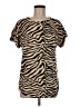 Cupio Brown Short Sleeve Top Size M - photo 1