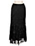 Cache 100% Rayon Black Casual Skirt Size L - photo 1