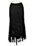 Cache 100% Rayon Black Casual Skirt Size L - photo 2