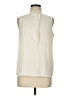 Tory Burch 100% Polyester Ivory Sleeveless Blouse Size 6 - photo 1