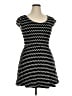 Candie's Chevron-herringbone Black Casual Dress Size XL - photo 1