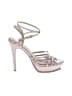 Olivia Ferguson Silver Sandals Size 8 1/2 - photo 1