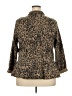 Lane Bryant Animal Print Brown Blazer Size 22 - photo 2