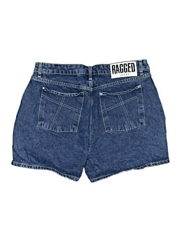 Ragged Denim Shorts (view 2)
